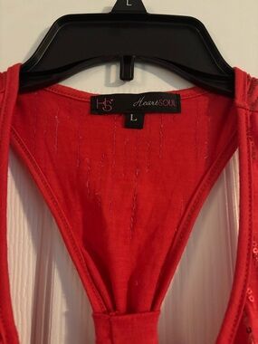 HeartSoul Vibrant Red Racerback Tank